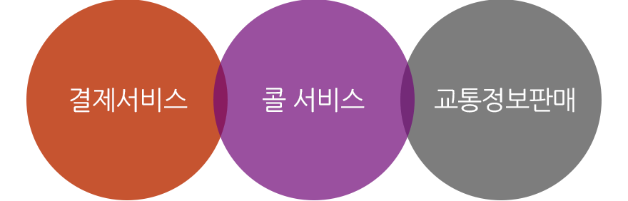 결제서비스, 콜 서비스, 교통정보판매