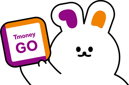 Tmoney GO앱과 캐릭터